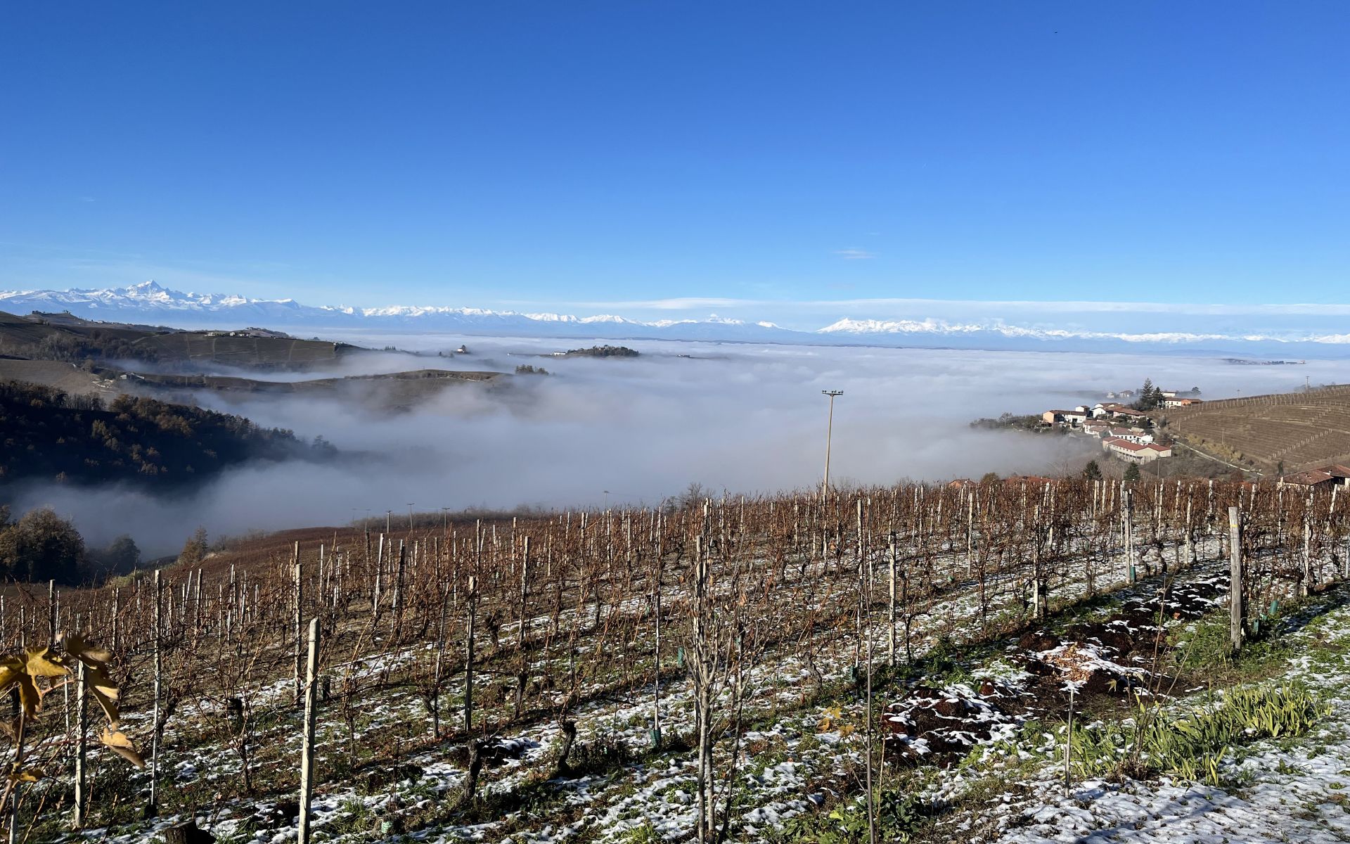 Runchet - In autunno e in inverno le colline sono spesso nascoste dalla nebbia